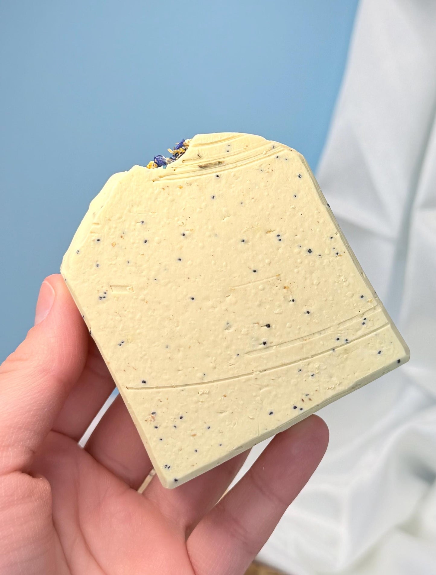 Citrusy Lemon Soap (Exfoliating) – Bright Citrus Scrub Bar (~5oz)