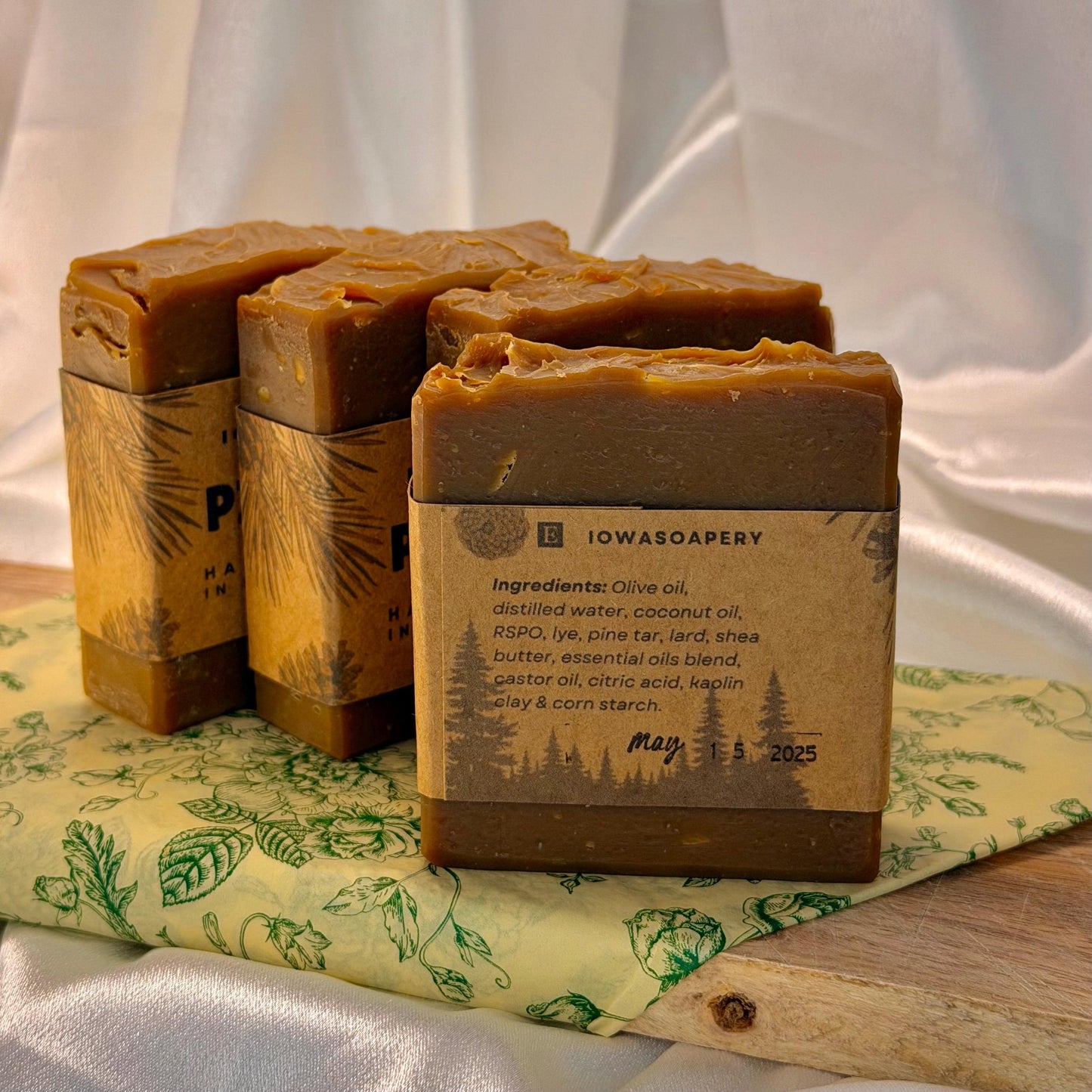 Pine Tar Soap (Smooth) ~5oz– Handcrafted Cold Process Soap