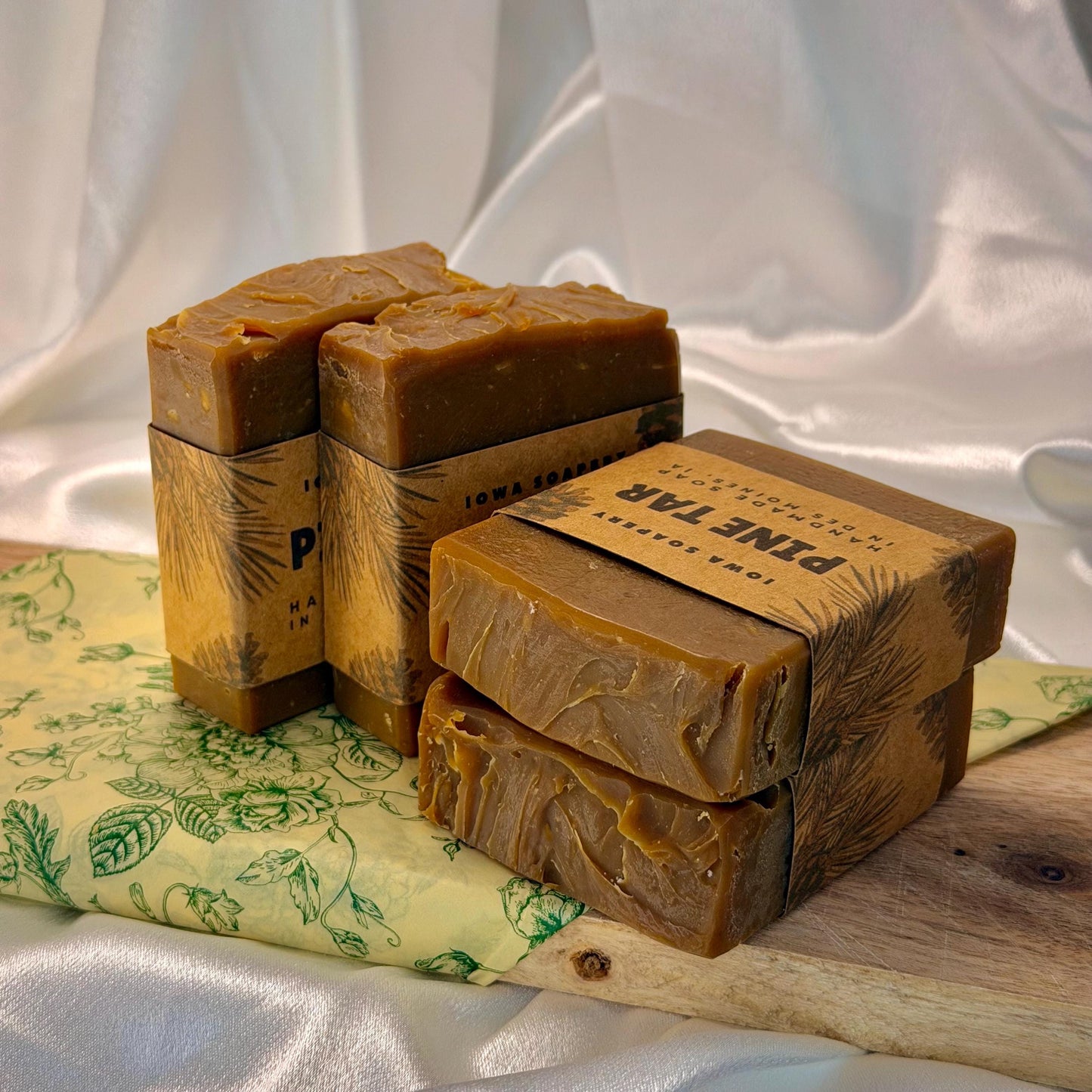 Pine Tar Soap (Smooth) ~5oz– Handcrafted Cold Process Soap