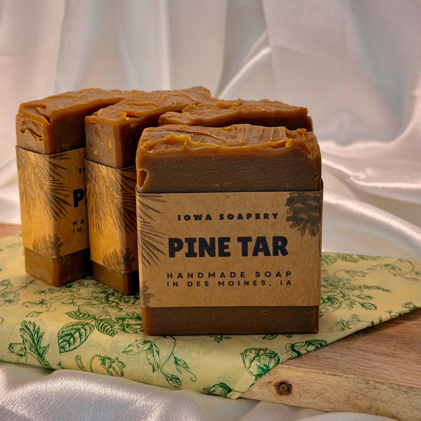 Pine Tar Soap (Smooth) ~5oz– Handcrafted Cold Process Soap