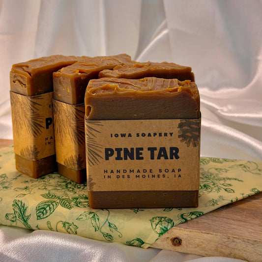 Pine Tar Soap (Smooth) ~5oz– Handcrafted Cold Process Soap