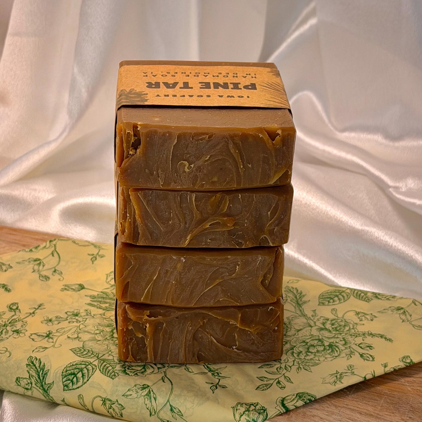 Pine Tar Soap (Smooth) ~5oz– Handcrafted Cold Process Soap